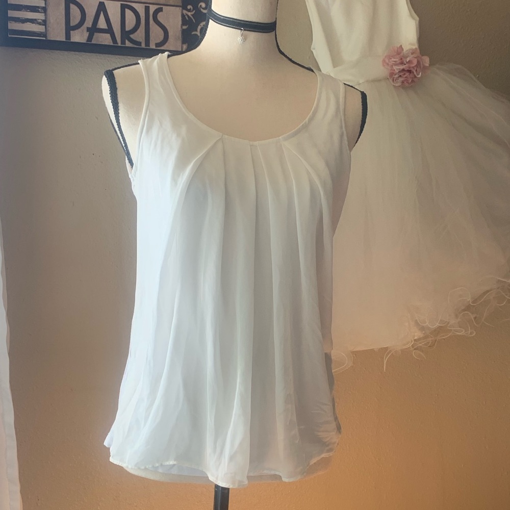 Sheer White blouse
